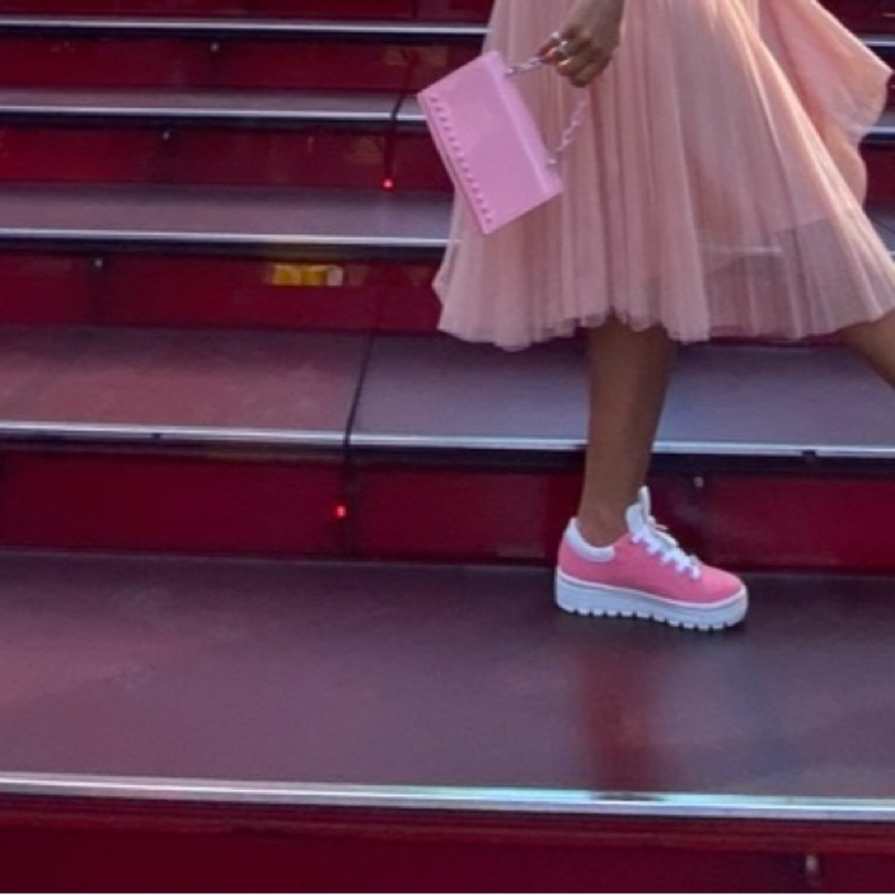 Women Skechers Hot Pink Sneakers
